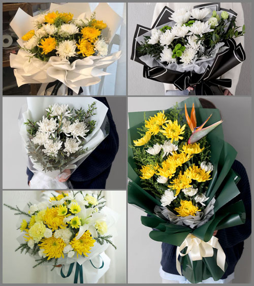 贵州毕节市黔西县雨朵镇雨朵村白事花束代送
